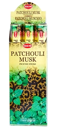 Wholesale Hem Patchouli-Musk Incense 20 Stick Packs (6/Box)