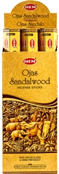 Wholesale Hem Ojas Sandalwood Incense 20 Stick Packs (6/Box)