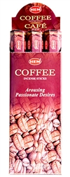 Wholesale Hem Coffee Incense 20 Stick Packs (6/Box)