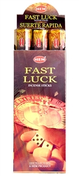 Wholesale Hem Fast Luck Incense 20 Stick Packs (6/Box)
