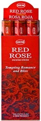 Wholesale Hem Red Rose Incense 20 Stick Packs (6/Box)