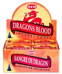 Wholesale Hem Dragon Blood Cones 10 Cones Pack (12/Box)