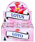 Wholesale Hem Lotus Cones 10 Cones Pack (12/Box)