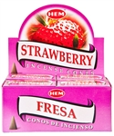 Wholesale Hem Strawberry Cones 10 Cones Pack (12/Box)