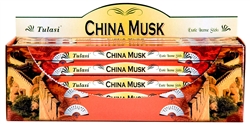 Wholesale Tulasi China Musk Incense 8 Stick Packs (25/Box)