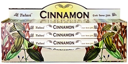 Wholesale Tulasi Cinnamon Incense 8 Stick Packs (25/Box)