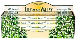 Wholesale Tulasi Lily of the Valley Incense 8 Stick Packs (25/Box)