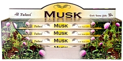 Wholesale Tulasi Musk Incense 8 Stick Packs (25/Box)