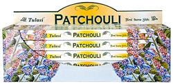 Wholesale Tulasi Patchouli Incense 8 Stick Packs (25/Box)