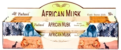 Wholesale Tulasi African Musk Incense 20 Stick Packs (6/Box)