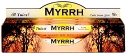 Wholesale Tulasi Tulasi Myrrh Incense 20 Stick Hex Packs (6/Box)