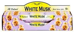 Wholesale Tulasi White Musk Incense 20 Stick Packs (6/Box)