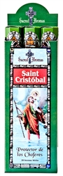 Wholesale Tulasi Saint Cristobal Incense 20 Stick Packs (6/Box)
