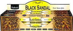 Wholesale Tulasi Black Sandal Incense 20 Stick Packs (6/Box)