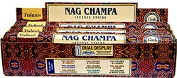 Wholesale Tulasi Nag Champa Incense 15 Gram Hex Packs (6/Box)