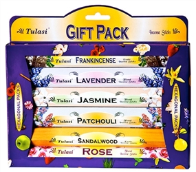 Wholesale Tulasi 6-IN-1 Classic Gift Pack Incense 20 Stick Packs (6/Box)
