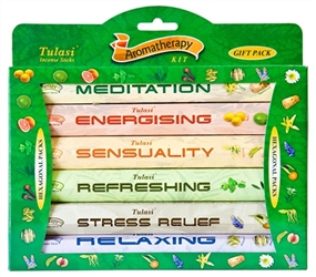 Wholesale Tulasi 6-IN-1 Aromatherapy Kit Incense 20 Stick Packs (6/Box)