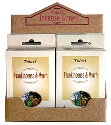 Wholesale Tulasi Frankincense & Myrrh Cones 15 Cones/Pack (12/Box)