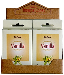 Wholesale Tulasi Vanilla Cones 15 Cones/Pack (12/Box)