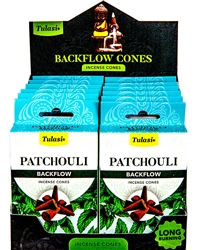 Wholesale Tulasi Patchouli Backflow Cones 10 Cones/Pack (12/Box)
