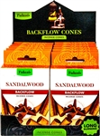 Wholesale Tulasi Sandalwood Backflow Cones 10 Cones/Pack (12/Box)