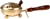 Wholesale Metal Censer with Wooden Handle Gold 4.5"D, 11"L