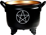 Wholesale Pentacle  Metal Cauldron 4.5"D, 4"H