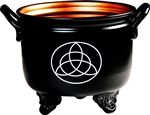 Wholesale Triquetra  Metal Cauldron 4.5"D, 4"H