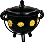 Wholesale 7 Chakra Cast Iron Cauldron 4.5"D, 5"H