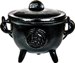 Wholesale Triquetra Cast Iron Cauldron 4.5"D, 5"H