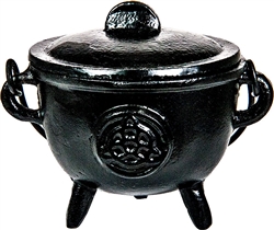 Wholesale Triquetra Cast Iron Cauldron 4.5"D, 5"H