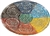 Wholesale 7 Chakra Aluminum Incense Burner 4"D - Silver