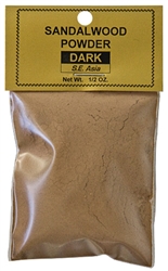 Wholesale Sandalwood Powder - Dark (S.E. Asia) - 1/2 OZ.