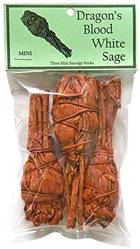 Wholesale Dragon's Blood White Sage 4"L (Mini) (Pack of 3)