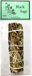 Wholesale Black Sage Smudge 4"L (Mini)