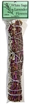 White Sage with Lavender Flowers Smudge 9"L (Large)