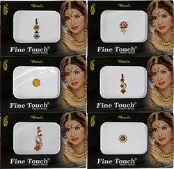 Wholesale Fine Touch Fancy Bindi Body Dot Exclusive Assorted (Set of 6)