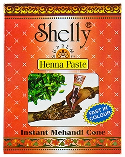 Wholesale Shelly Natural Instant Heena/Mehndi Cone Paste 30 Gram (10/Box)