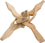 Wholesale Wooden Cobra - Tripod Stand Natural Finish 6"