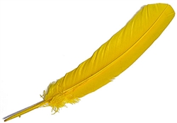 Wholesale Turkey Dyed Gold Feather 11-13"L