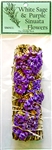 Wholesale White Sage & Purple Sinuata Flowers 5"L (Small)