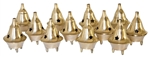 Wholesale Brass Cone Burners 2"H (Set of 12)