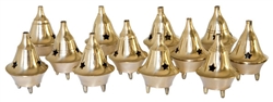 Wholesale Brass Cone Burners 2"H (Set of 12)