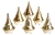 Wholesale Brass Cone Burners 3.5"H (Set of 6)
