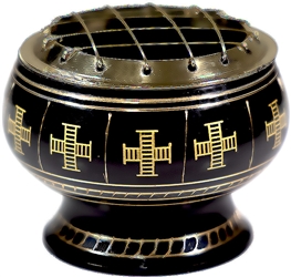 Wholesale Cross Brass Screen Charcoal Burner 2.5"D