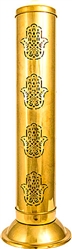 Wholesale Hand of Hamsa Brass Tower Burner - 12"H