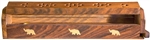 Wholesale Wooden Coffin Box Elephant 12"L