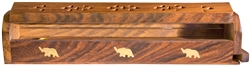 Wholesale Wooden Coffin Box Elephant 12"L