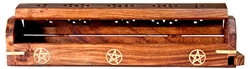 Wholesale Wooden Coffin Box Pentacle 12"L