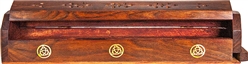 Wholesale Wooden Coffin Box - Triquetra 12"L